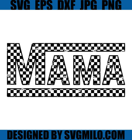 Checkered Mama SVG, Mama SVG