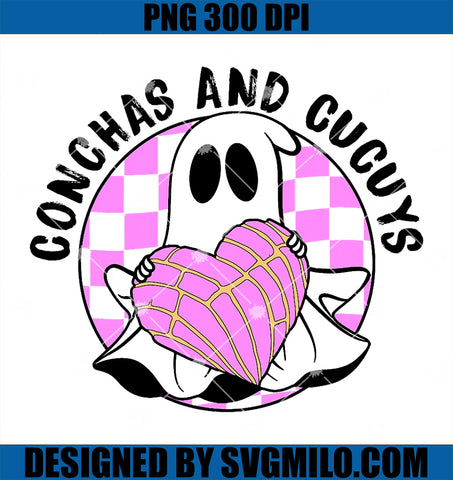 Cute Ghost Holding Pink Heart PNG, Halloween Conchas And Cucuys PNG