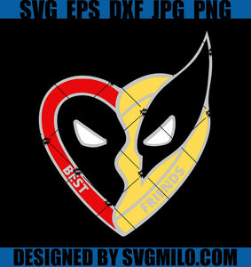Deadpool and Wolverine Best Friends SVG