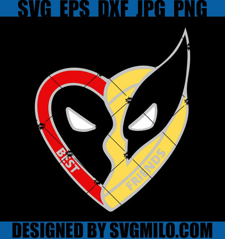 Deadpool and Wolverine Best Friends SVG