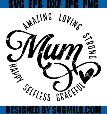 Mum Is Strong SVG, Mother's Day SVG