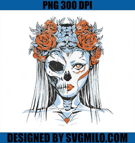 Skeleton Flower PNG, Halloween PNG, Skeleton Girl PNG