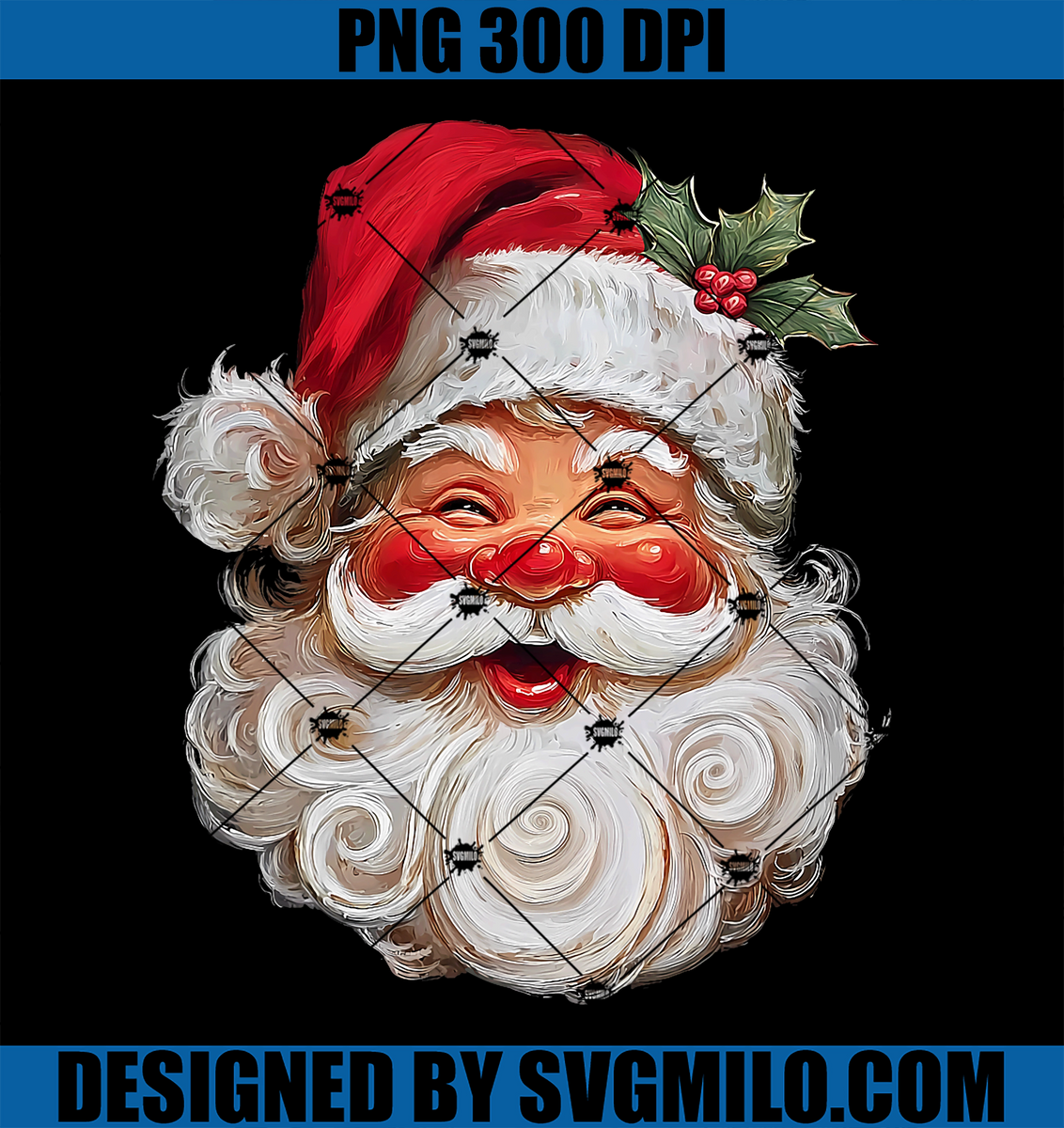 santa face clipart transparent background