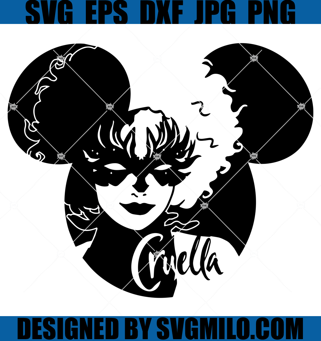 Cruella Svg, Disney Svg, Mickey Svg