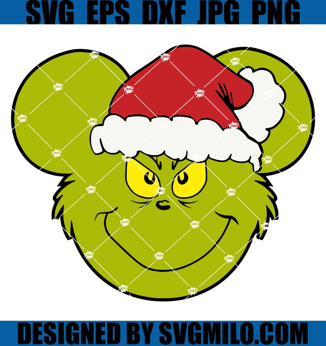 Mickey and Grinch SVG PNG, Baby Grinch Mickey Mouse Svg