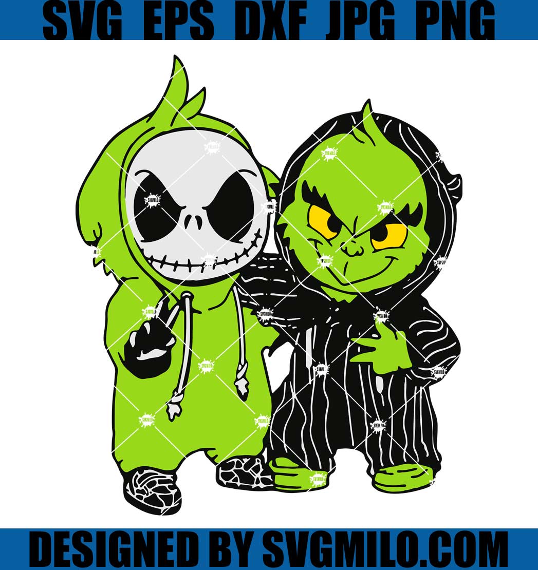 Jack-skellington-and-grinch- -grinch-svg -jack-skellington-svg 