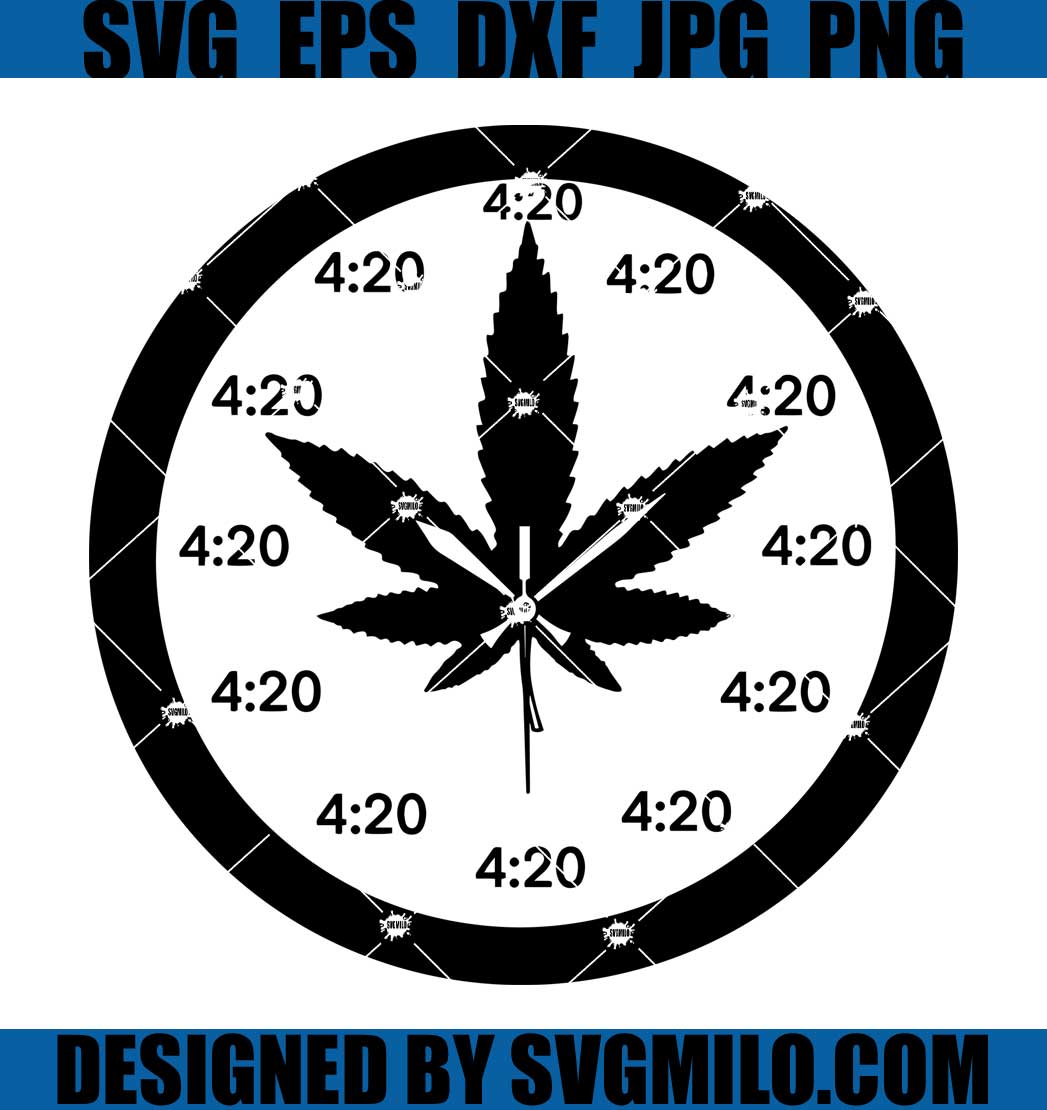 Marijuana-Pot-Leaf-Clock-Svg_-Weed-Svg_-Cannabis-Leaf-Svg