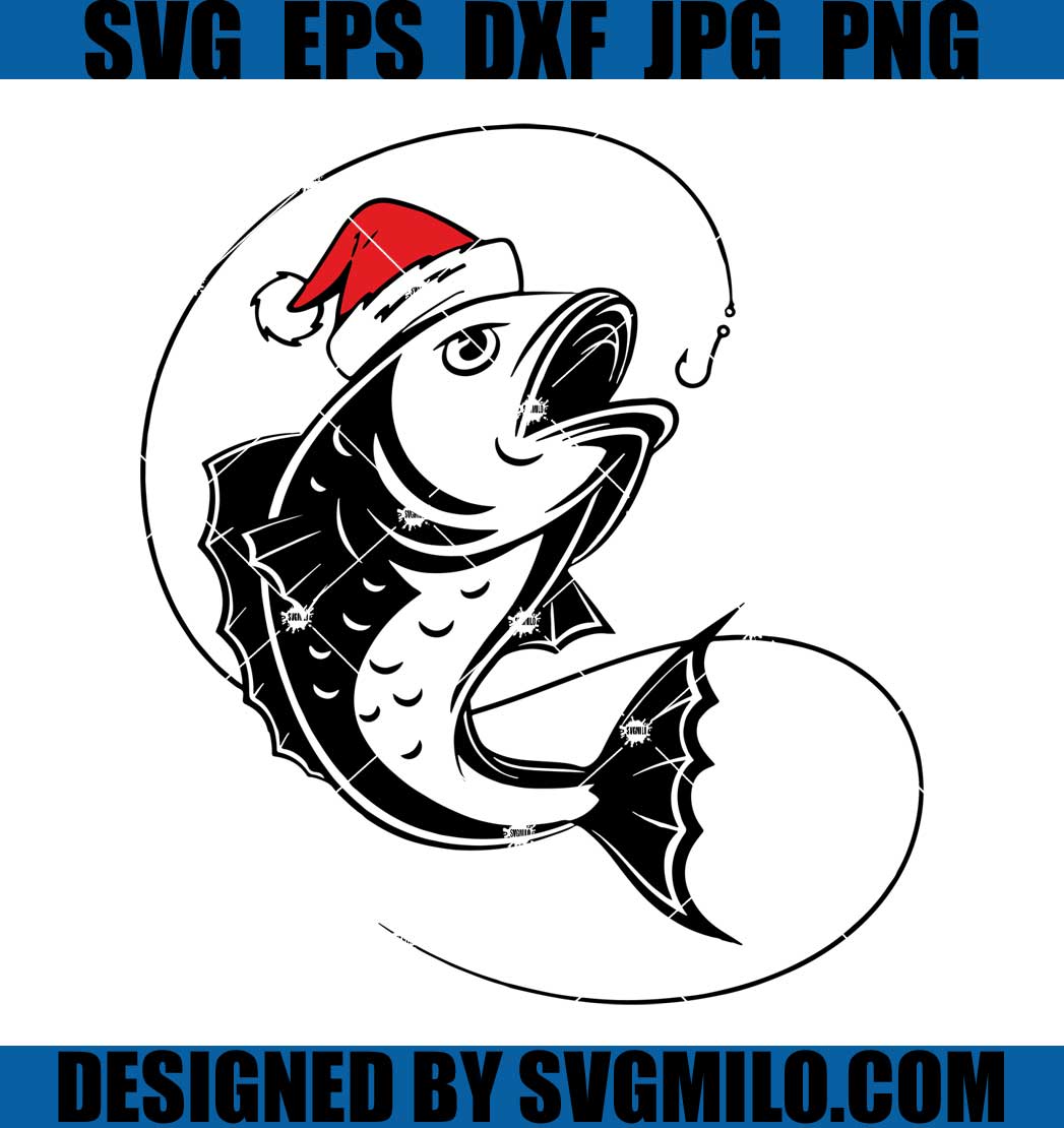 Merry Fishmas SVG, Christmas SVG, Holiday Svg