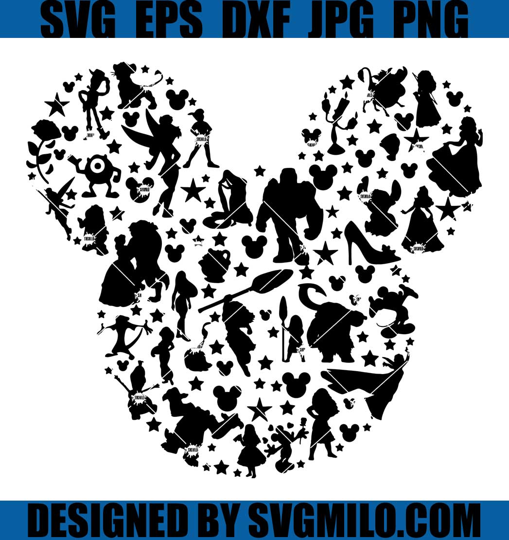 Mickey head Mandala Svg, Mickey Mouse Svg, Mouse Mandala