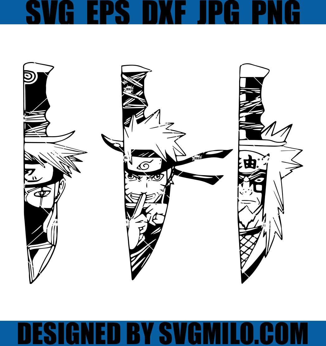 Naruto Svg, Anime Svg, Naruto Knife Svg