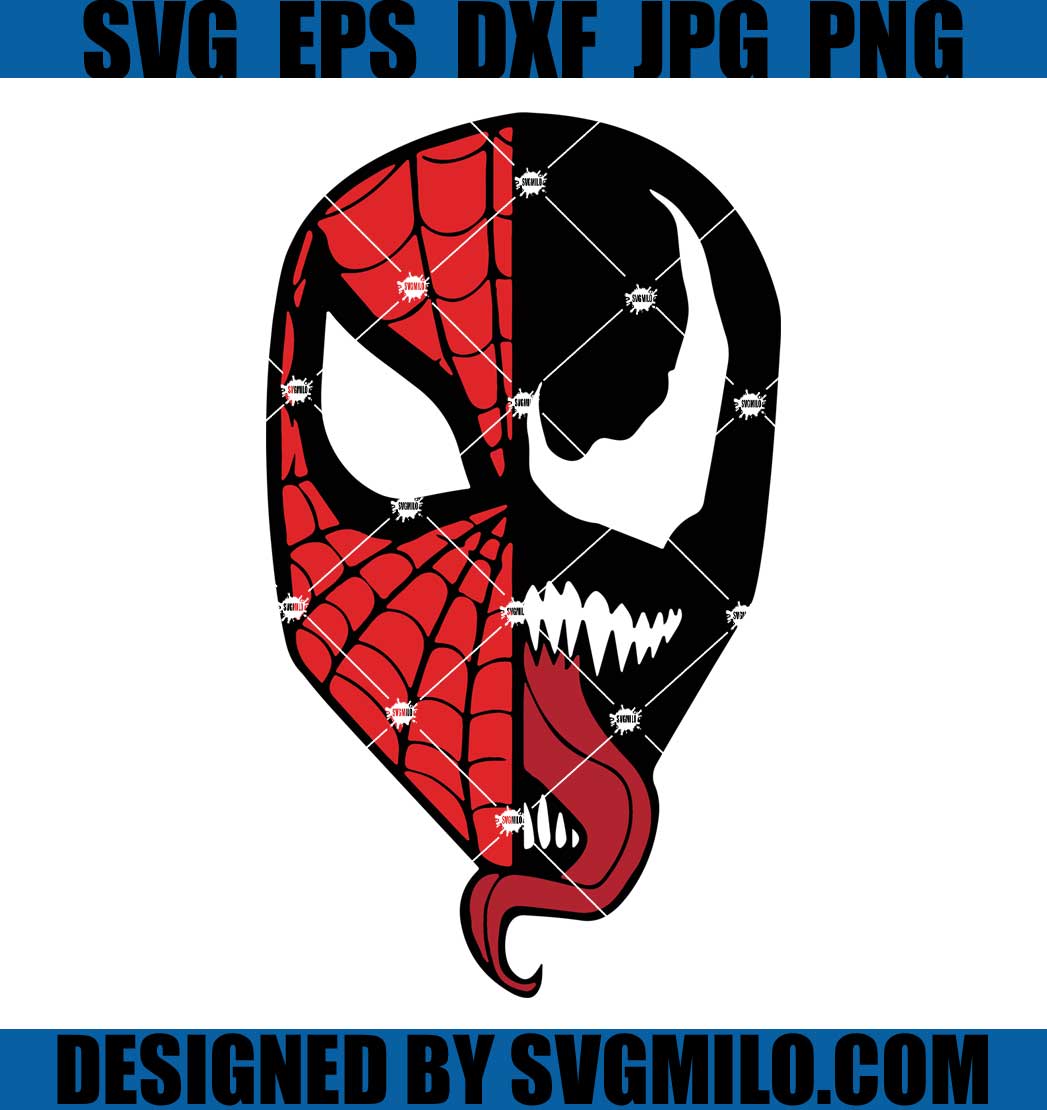 spiderman face stencil