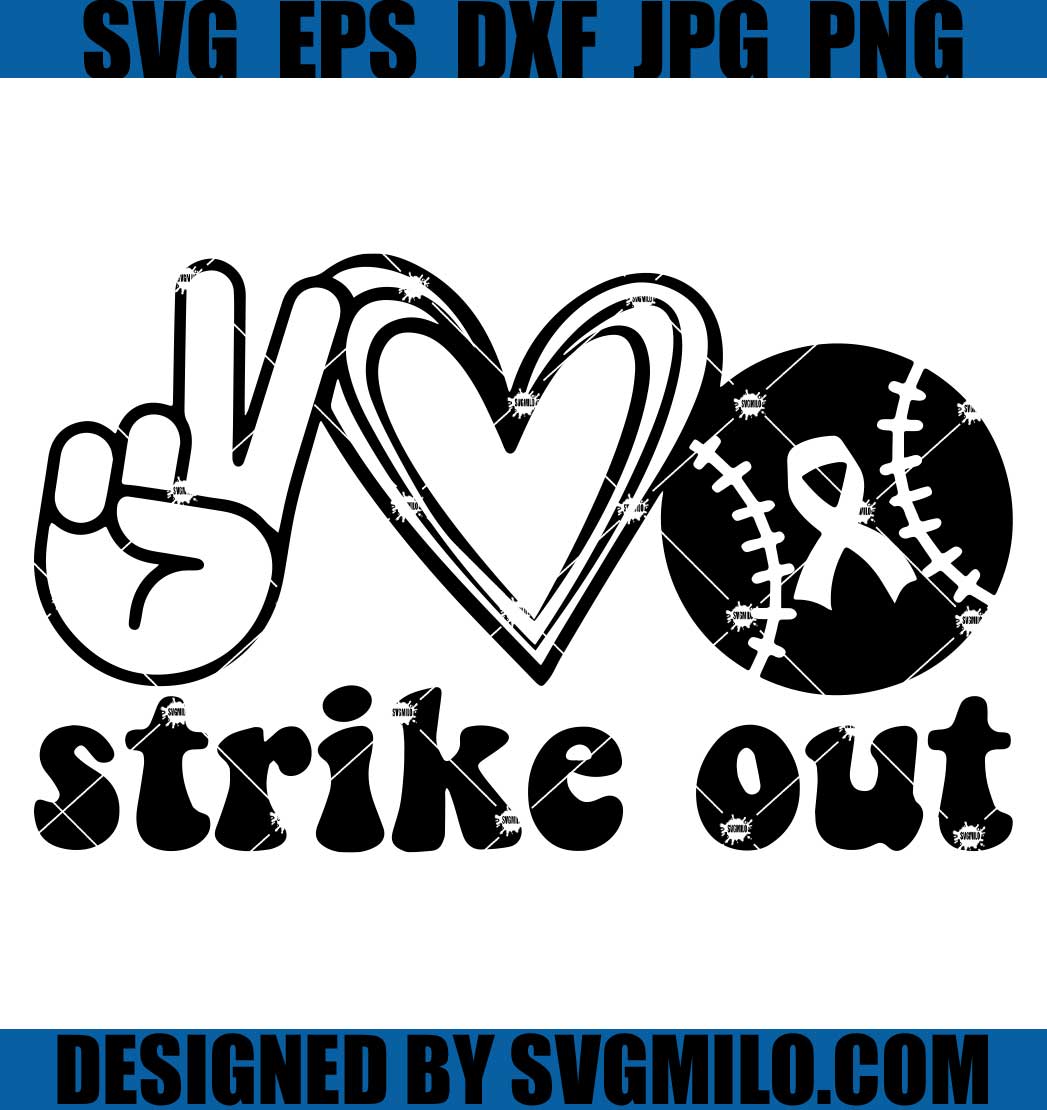 Strike Out SVG, Breast Cancer SVG, Baseball SVG