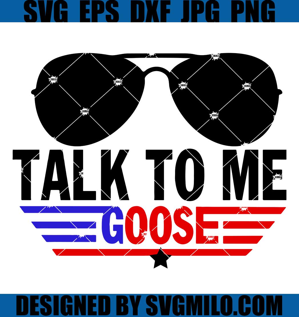 Talk To Me Goose American Flag SVG PNG Top Gun Svg Goose Funny Svg