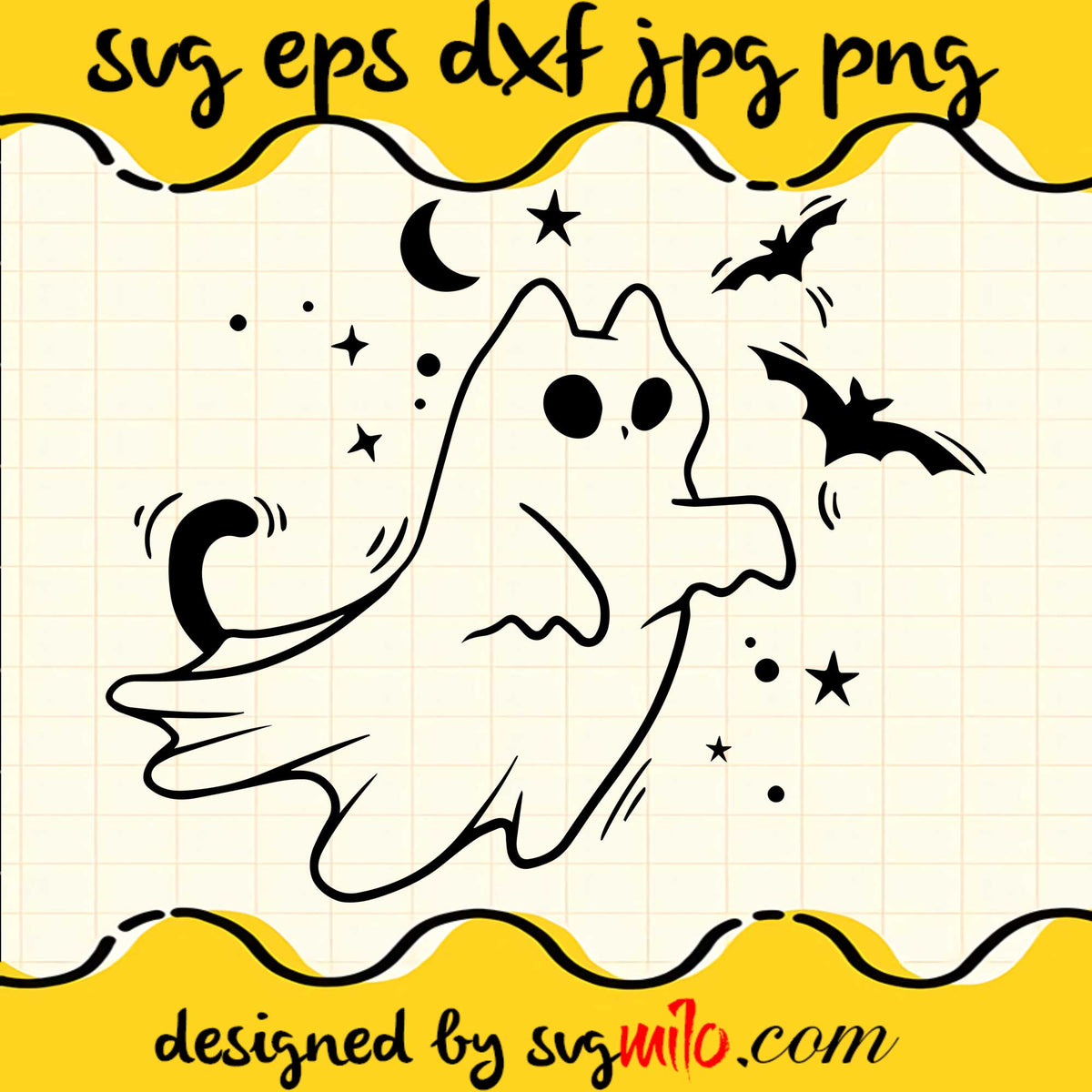 Kawaii Kitty Halloween Punpkin SVG Png Bundle High Quality Perfect