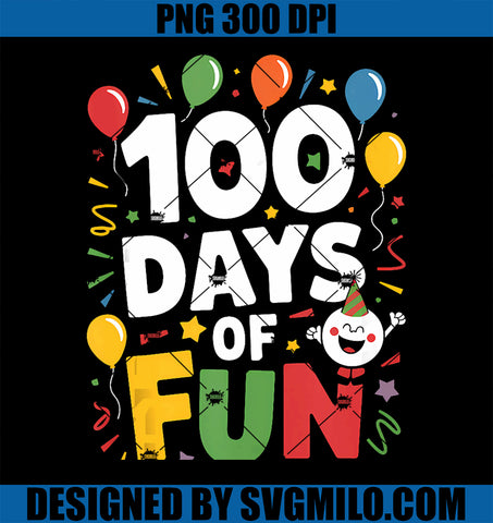 100 Days Of School Teacher Students Kids PNG, 100th Day School PNG