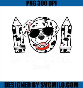 100 Days Smarter Dalmatian Dog PNG, 100 Days Of School PNG
