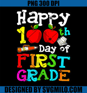 100 Days Smarter First Grade PNG, 100th Day Of School 1st Grade PNG