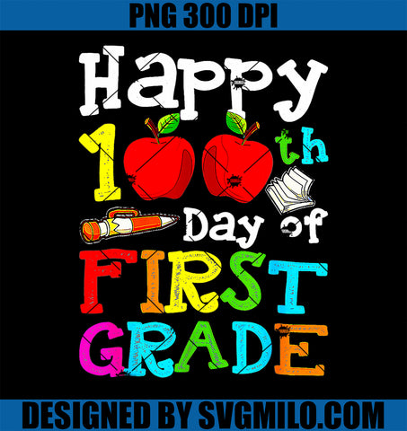 100 Days Smarter First Grade PNG, 100th Day Of School 1st Grade PNG