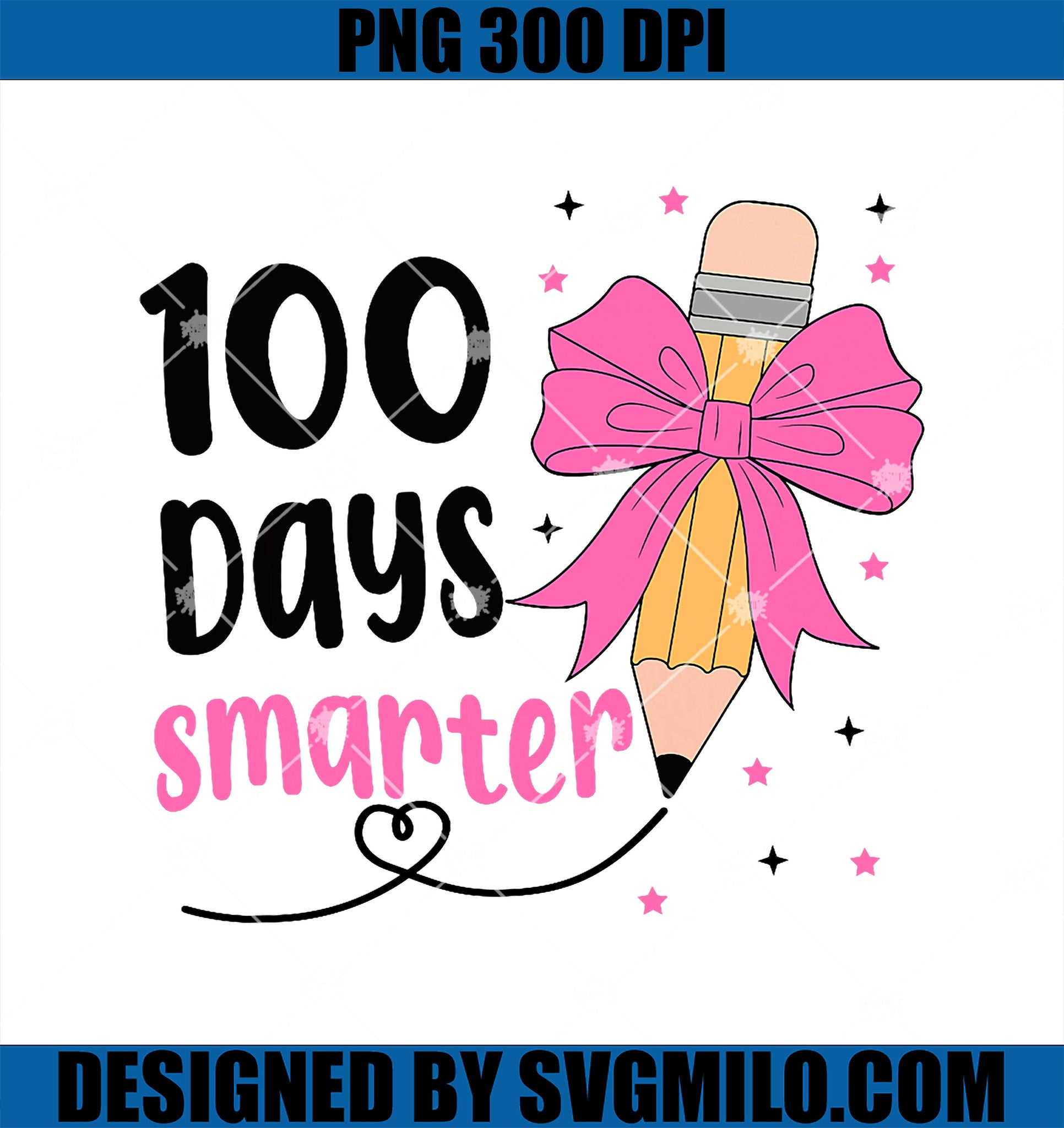 100 Days Smarter PNG, 100th Day Of School PNG