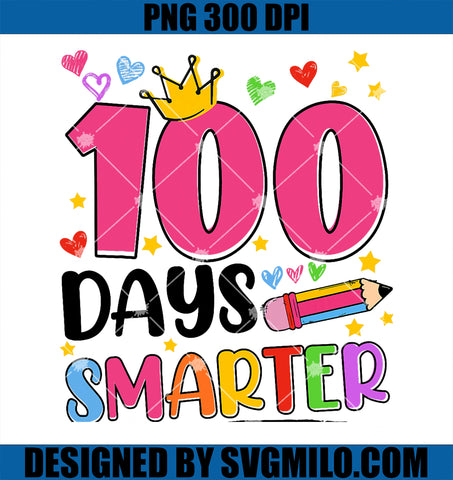 100 Days Smarter PNG, 100th Days Of School Toddlers PNG