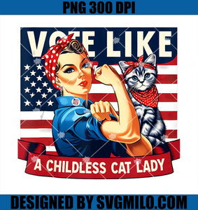 2024 Election America Cute Childless Cat Ladies Vote Kamala PNG