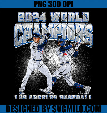 2024 Los Angeles World Champions Betts PNG, Freeman MLBPA PNG