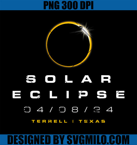 2024 Terrell Texas Solar Eclipse PNG