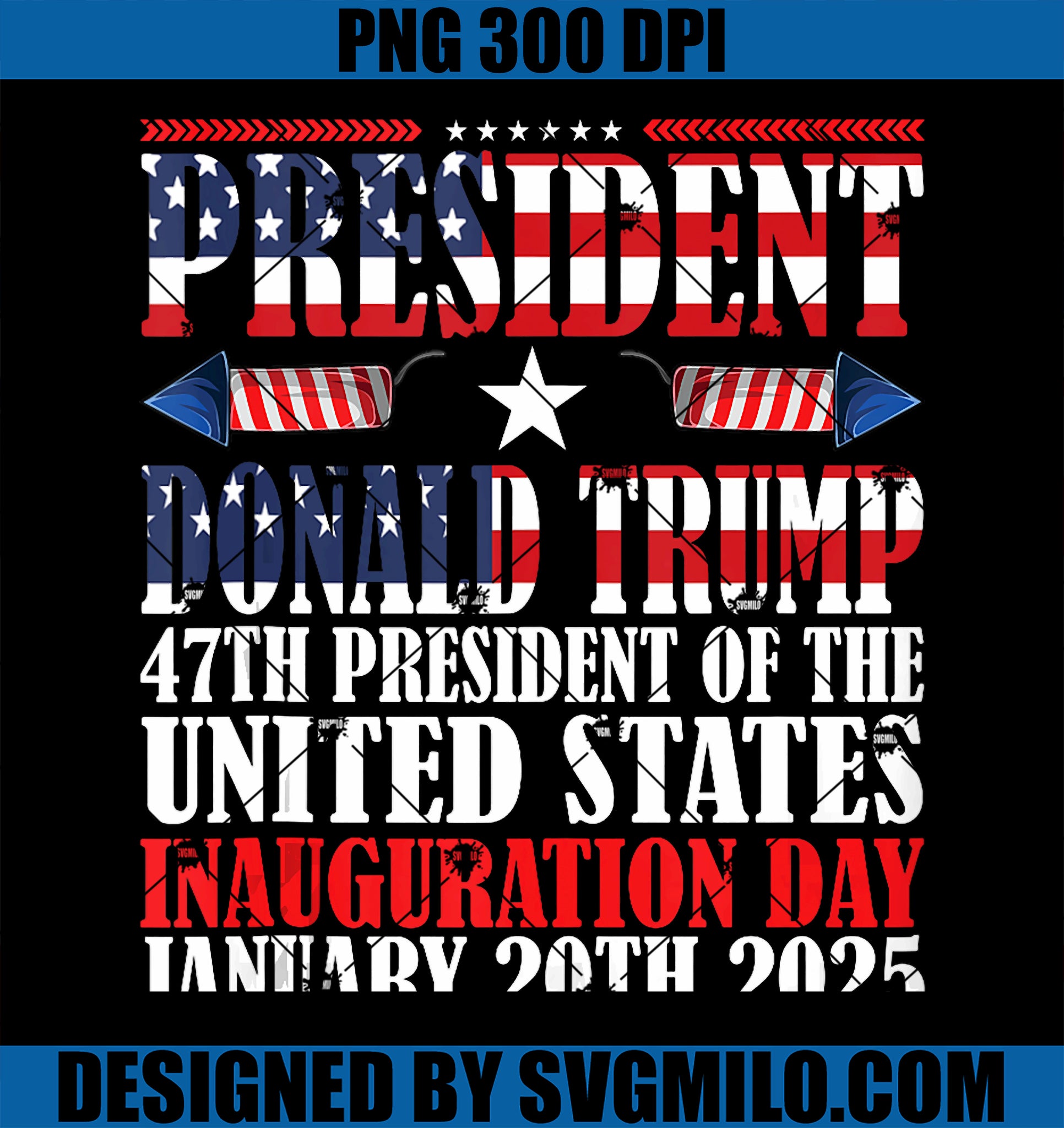 47th USA President Trump Inauguration Day 2025  PNG