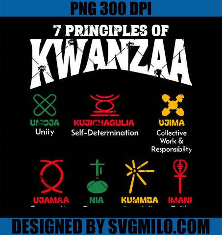 7 Principles Of Kwanzaa African American Pride PNG