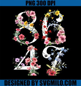 8647 Subtle Anti 45 47 PNG, Funny 86 47 Floral Boho Feminist PNG