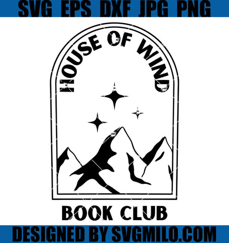 ACOTAR Inspired House of Wind Book Club SVG
