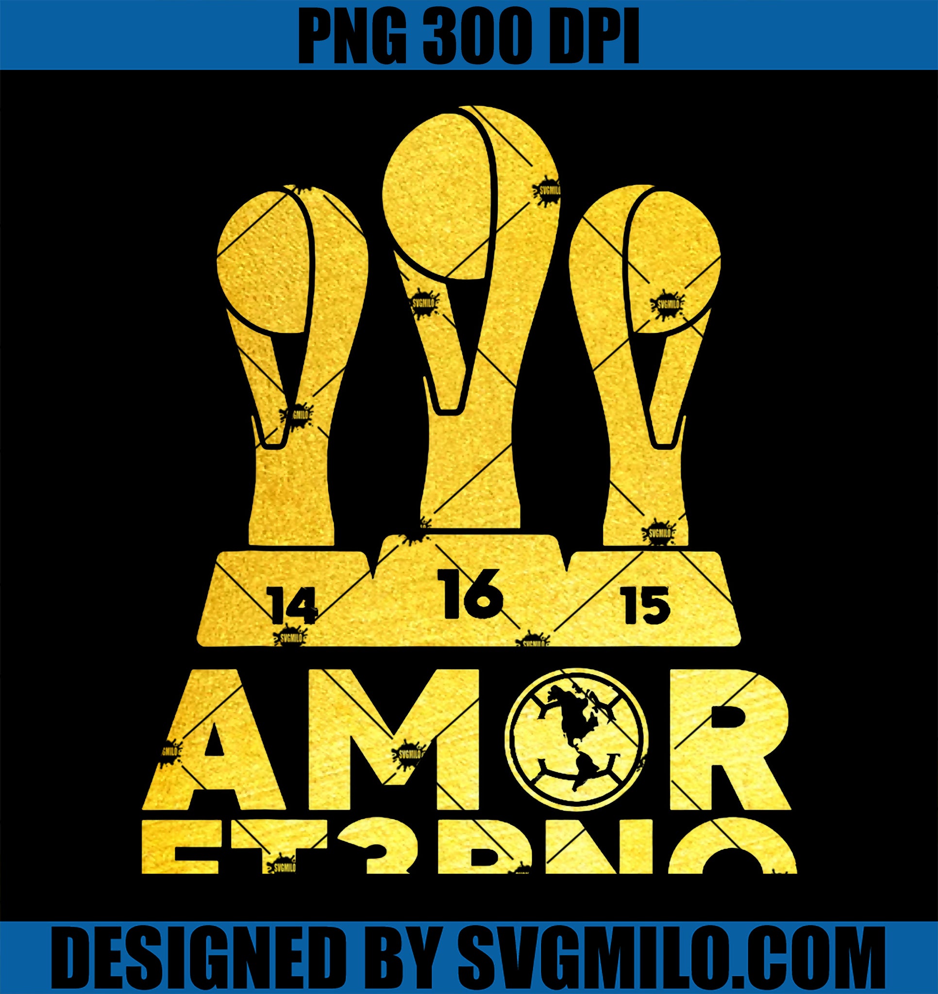 AMOR ET3RNO America Tricampeon PNG