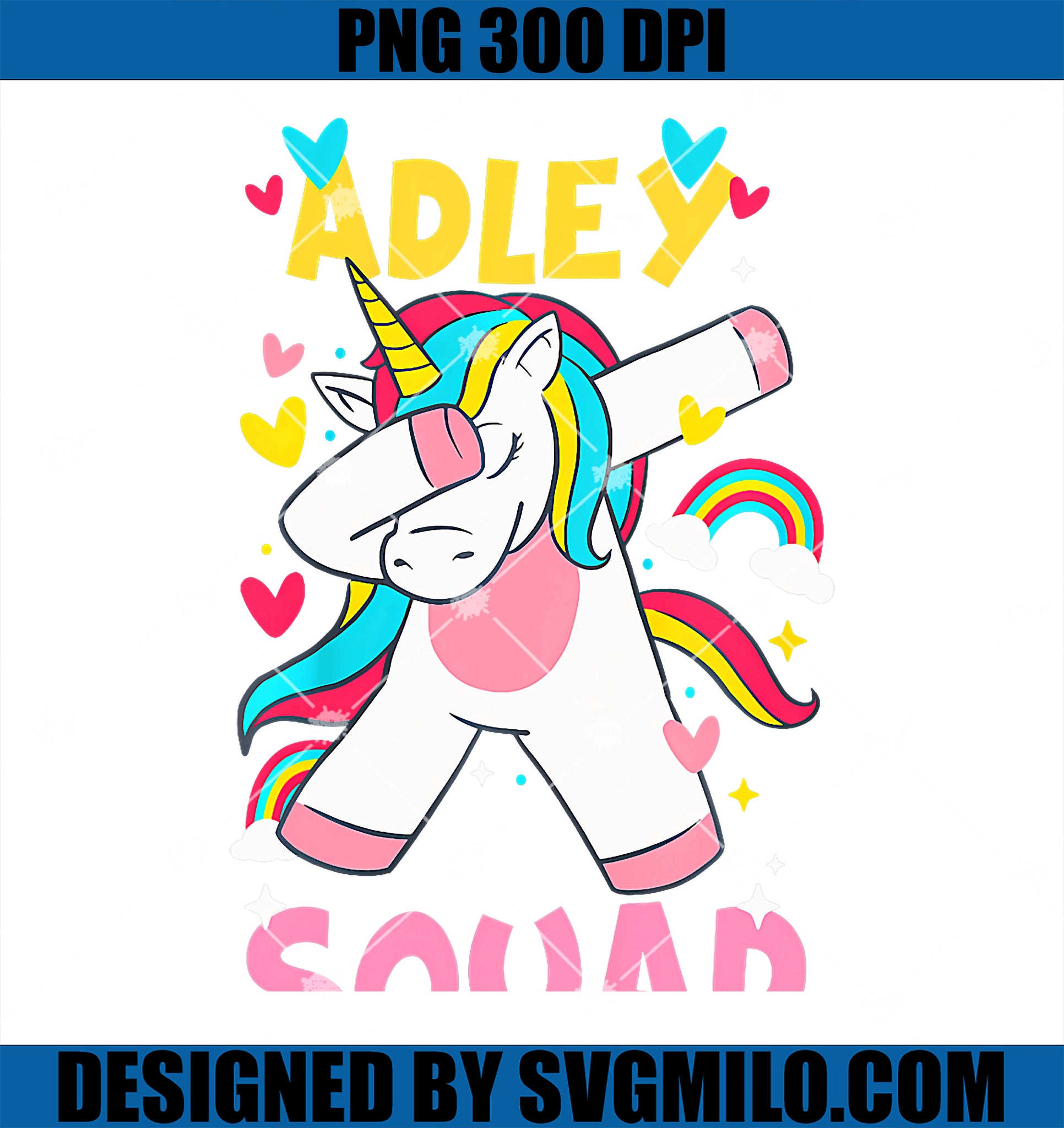 Adley Merch Unicorn PNG