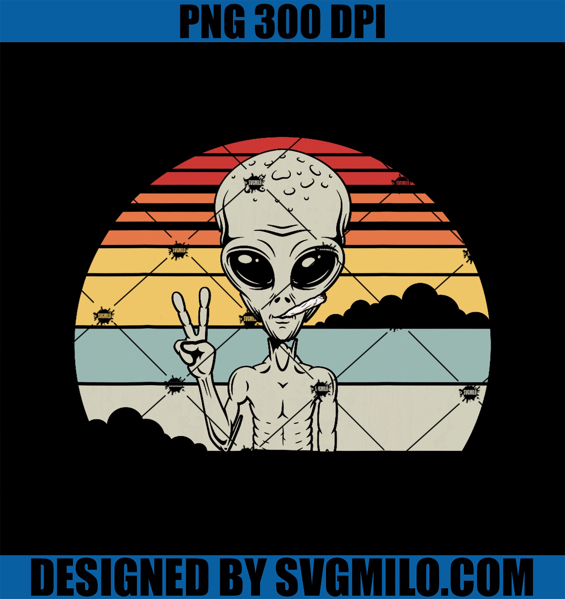 Alien Weed Cannabis UFO Marijuana PNG