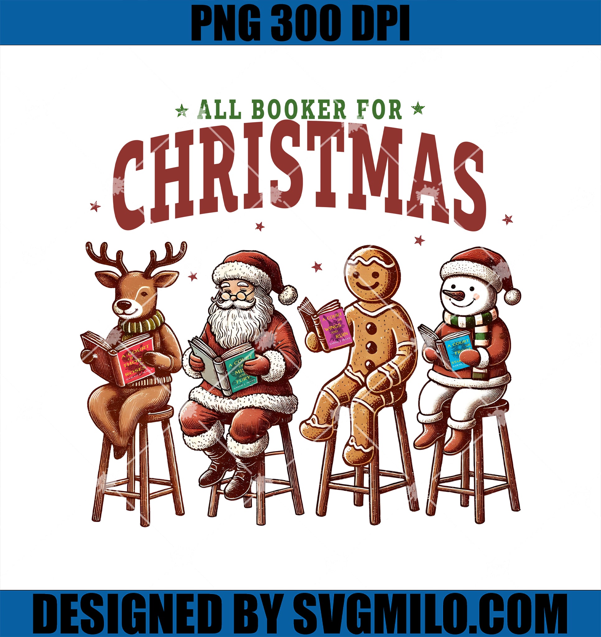 All Booker For Christmas PNG, Santa Christmas Book PNG