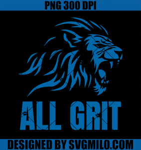 All Grit Detroit Football NFL PNG