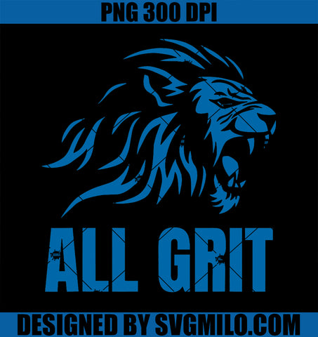 All Grit Detroit Football NFL PNG