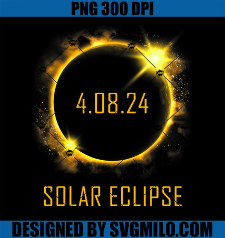 America Total Solar Eclipse PNG, 2024 April 04.08.24 PNG