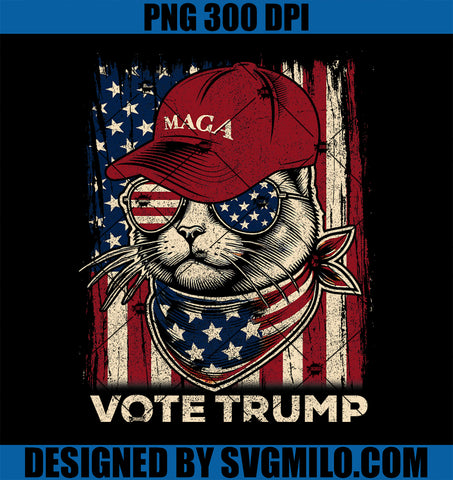 American Flag Vote Trump To Save Our Pets 2024 PNG, Maga Trump PNG