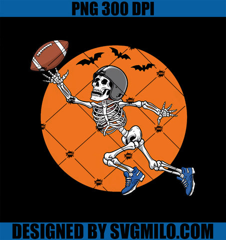 American Football Skeleton Halloween PNG