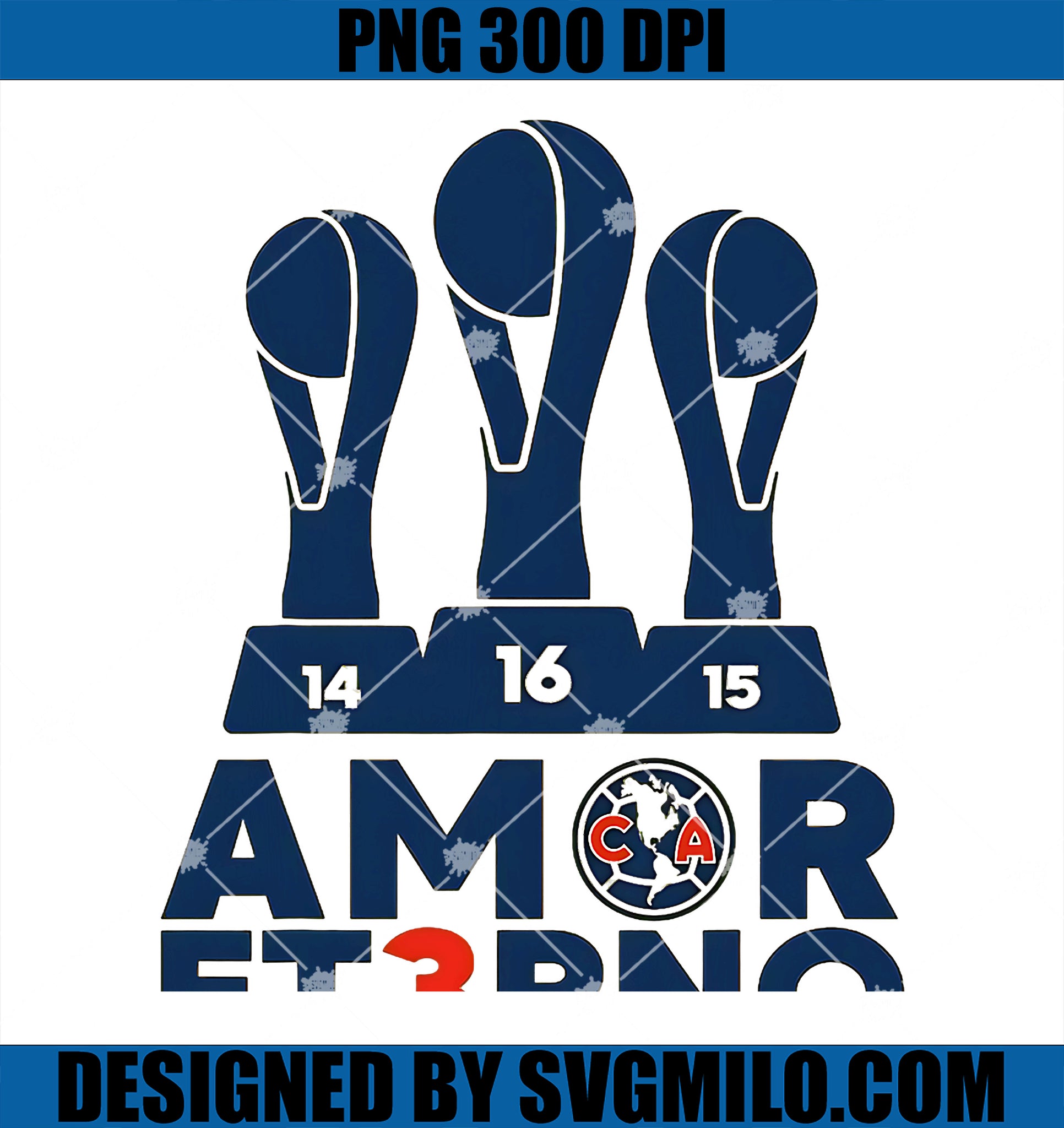 Amor eterno America Tricampeon PNG