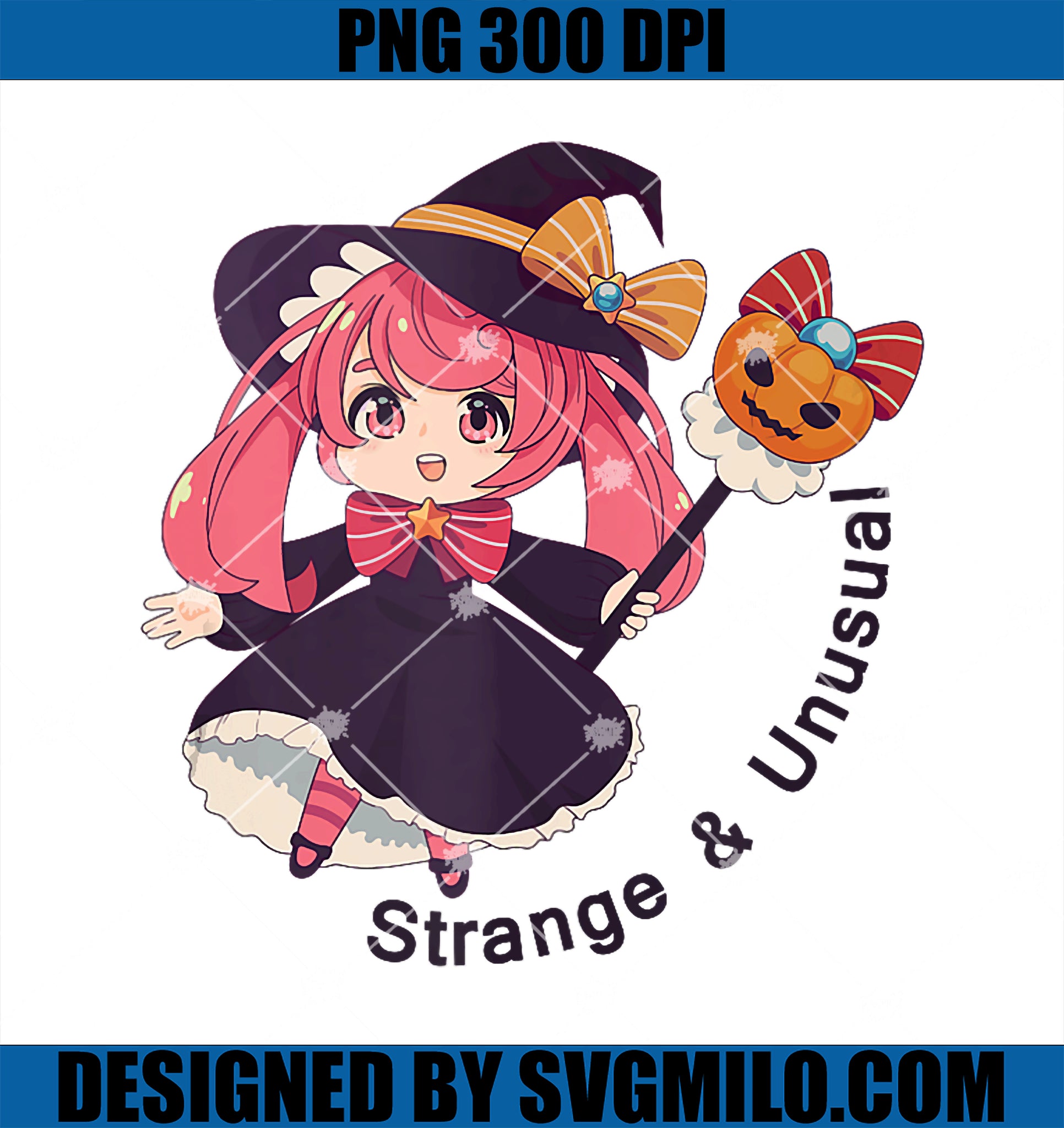 Anime Witch Halloween PNG, Strange and Unusual PNG