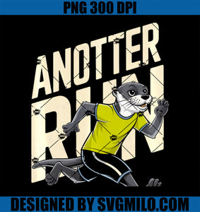 Anotter Run PNG, Running Otter Funny Runner PNG