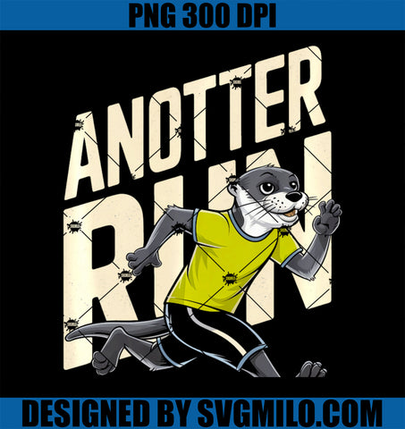 Anotter Run PNG, Running Otter Funny Runner PNG