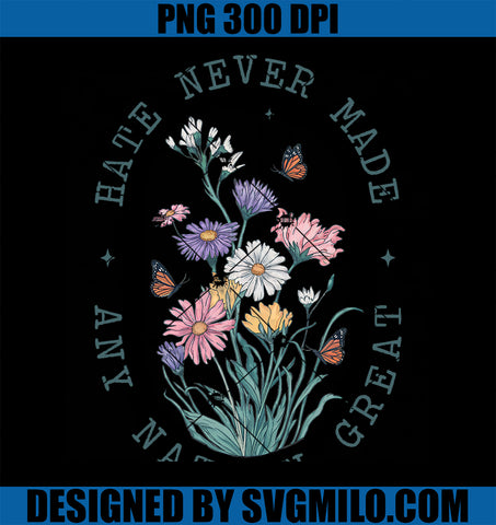 Anti Trump Floral Butterflies Democrat PNG, President Liberal PNG