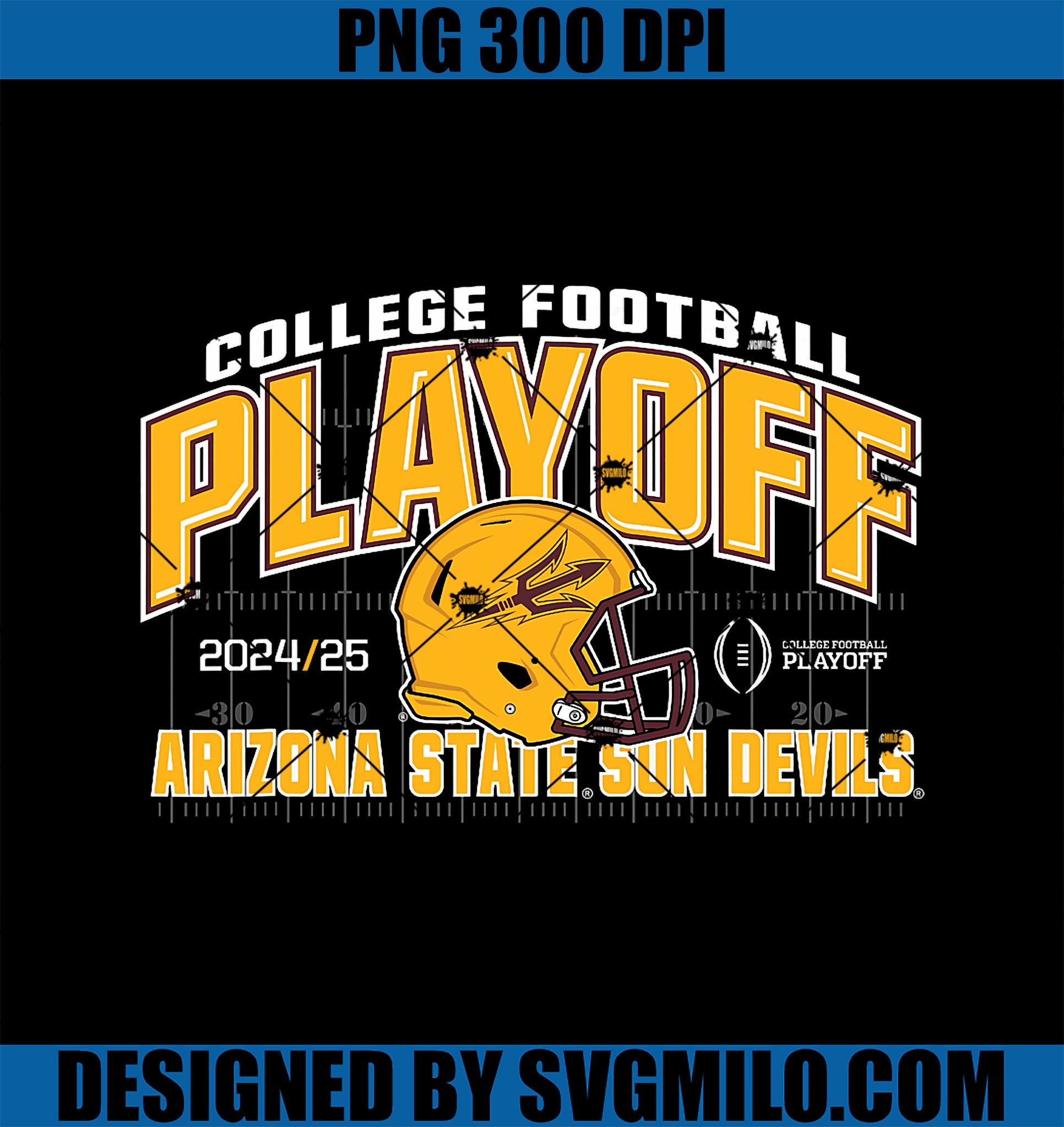 Arizona State Sun Devils College Football Playoff 2024-2025 PNG