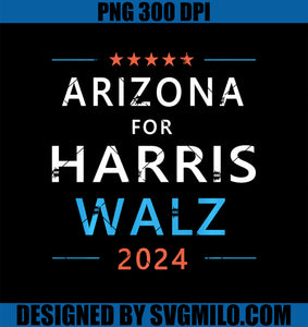 Arizona for Harris Walz 2024 President Election Rally PNG