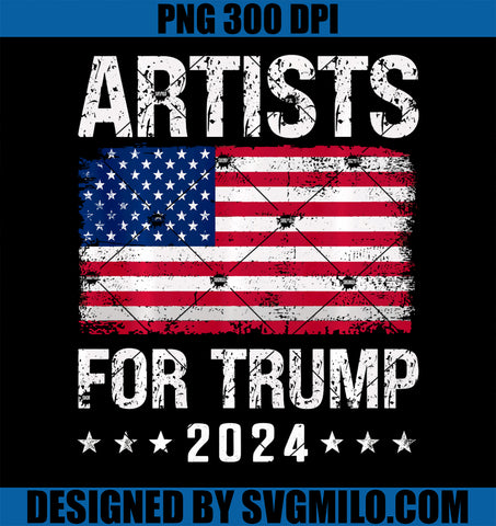 Artists For Trump 2024 PNG