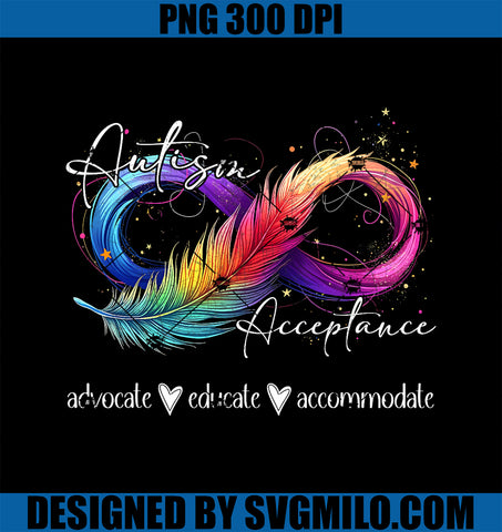Autism Awareness Acceptance PNG, Infinity Spectrum PNG