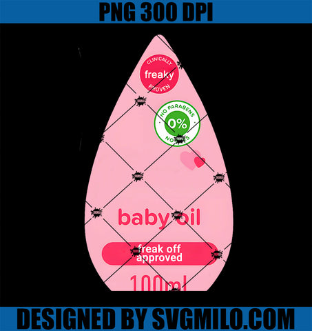 Baby Oil Halloween PNG, Funny Halloween PNG